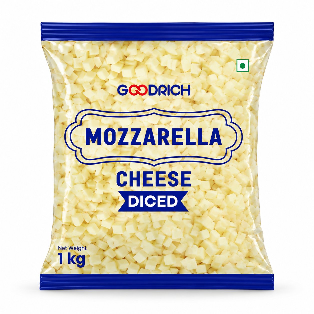 Goodrich Mozzarella Cheese Diced – 1 kg
