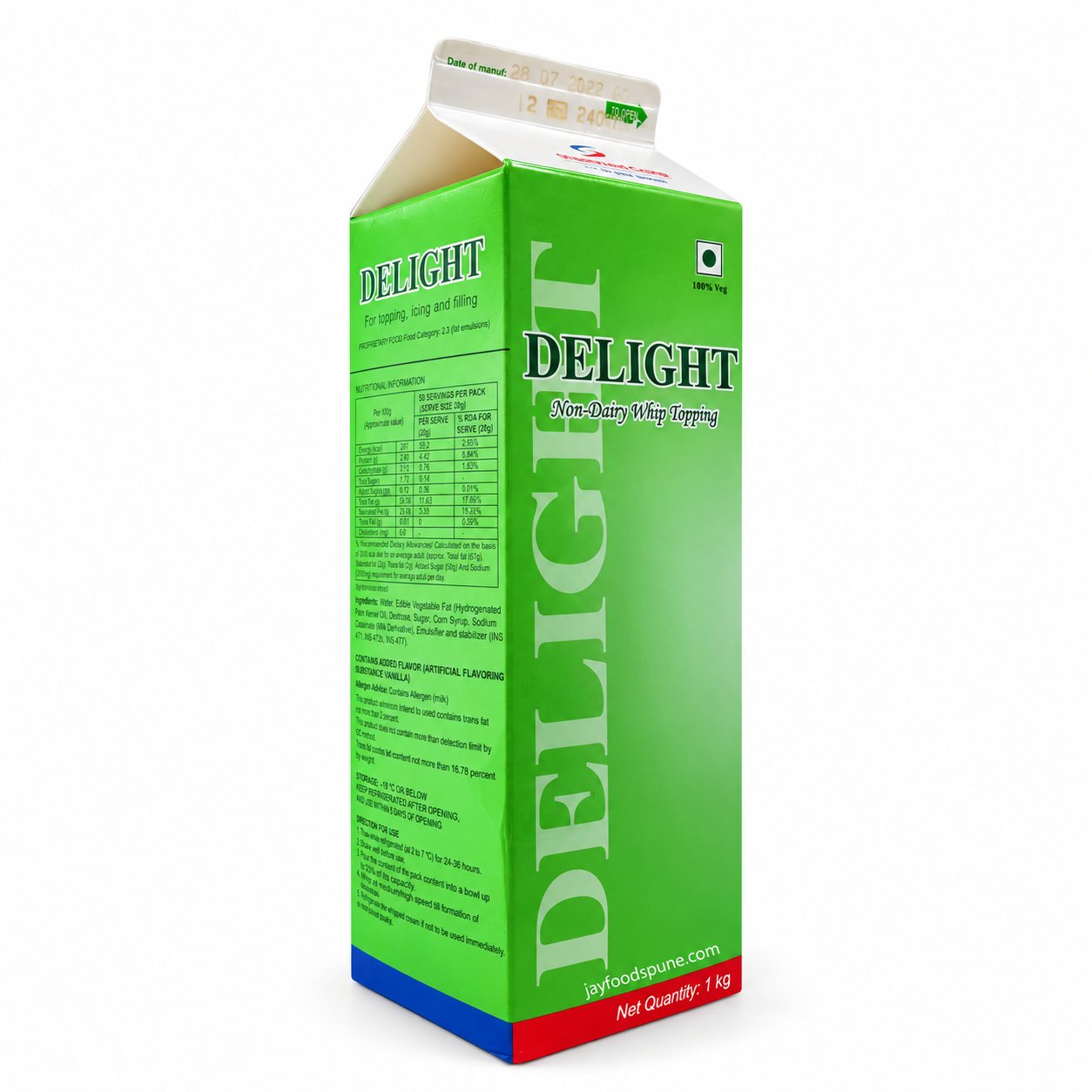 Delight Non-Dairy Whip Topping – 1 kg