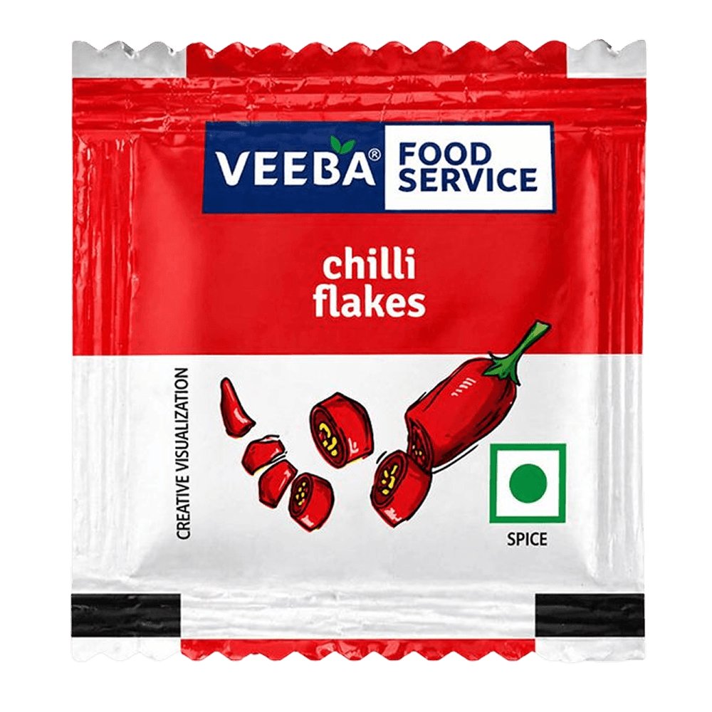 Veeba - Chilli Flakes Sachet, 0.8 gm (Pack of 250)